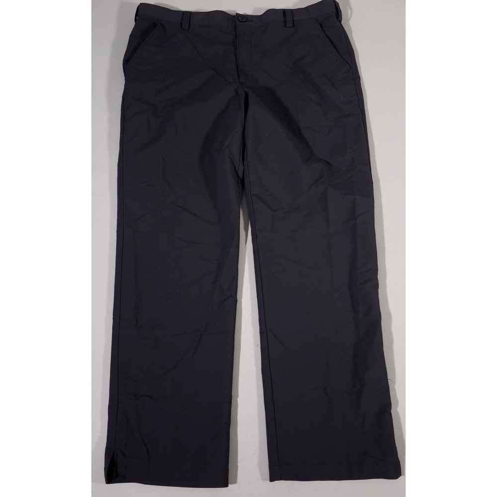 Under Armour Golf Pants Mens 40/32 Black Performance Nylon Blend Straight Leg